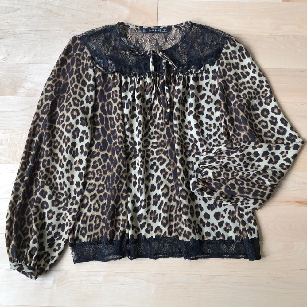 Zara léopard blouse